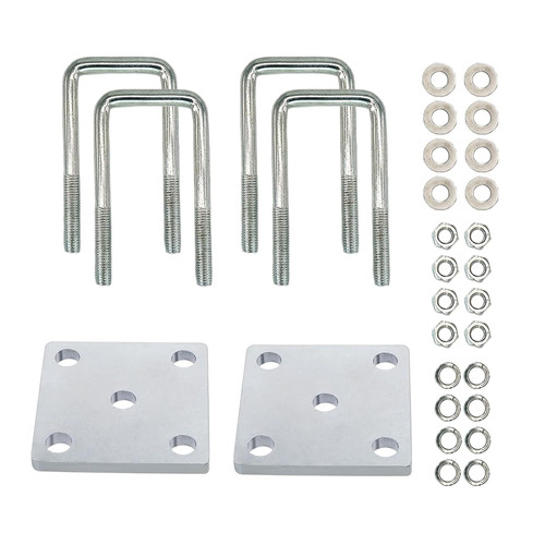2pcs square bolt - 2pcs, u-bolt